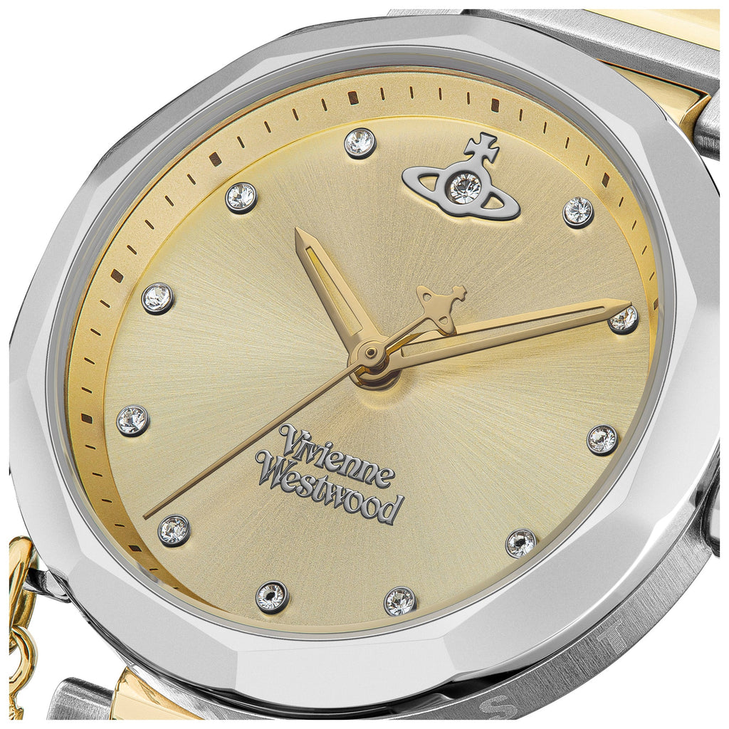 Vivienne Westwood Poplar Watch Two Tone Gold