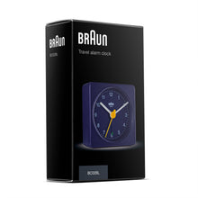 Load image into Gallery viewer, Braun Classic Travel Analogue Alarm Clock Blue