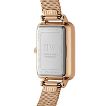 Load image into Gallery viewer, Daniel Wellington Quadro 20X26 Pressed Melrose Rose Gold &amp; White Watch