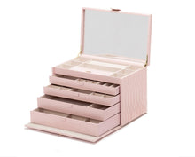 Load image into Gallery viewer, Wolf Caroline E-Large Jewellery Case Rose Quartz