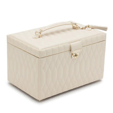 Load image into Gallery viewer, Wolf Caroline Large Jewellery Case Ivory