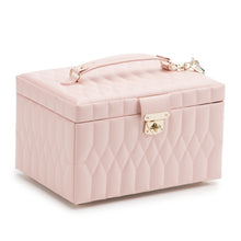 Load image into Gallery viewer, Wolf Caroline Medium Jewellery Case Rose Quartz