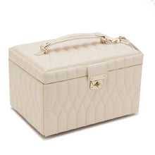 Load image into Gallery viewer, Wolf Caroline Medium Jewellery Case Ivory