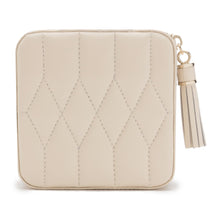 Load image into Gallery viewer, Wolf Caroline Zip Travel Case Ivory