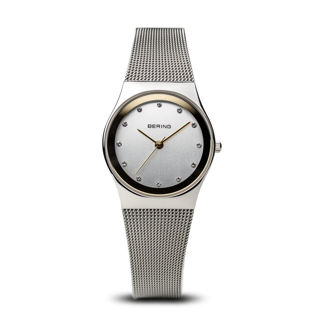 Bering Classic Polished Silver 27mm Mesh Watch