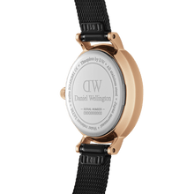 Load image into Gallery viewer, Daniel Wellington Petite 24 Pressed Ashfield Rose Gold &amp; Black Watch