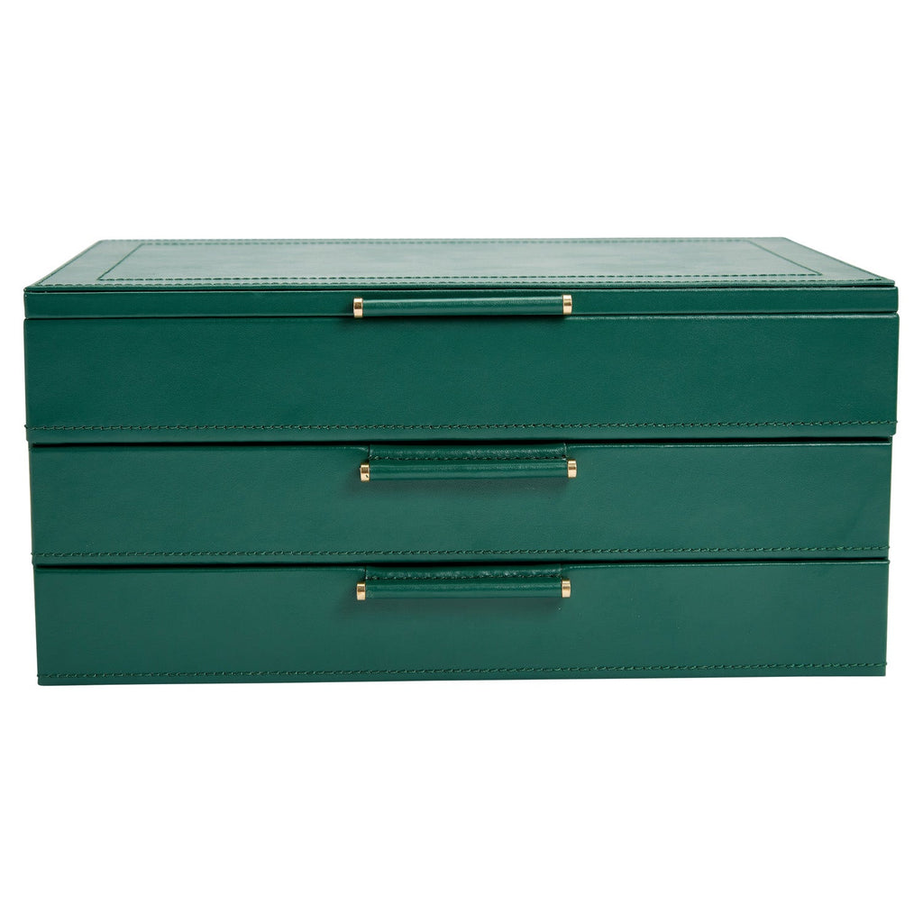 Wolf Sophia Jewellery Box Forrest Green