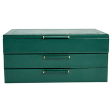 Load image into Gallery viewer, Wolf Sophia Jewellery Box Forrest Green