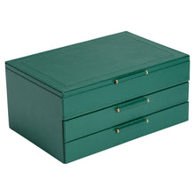 Load image into Gallery viewer, Wolf Sophia Jewellery Box Forrest Green