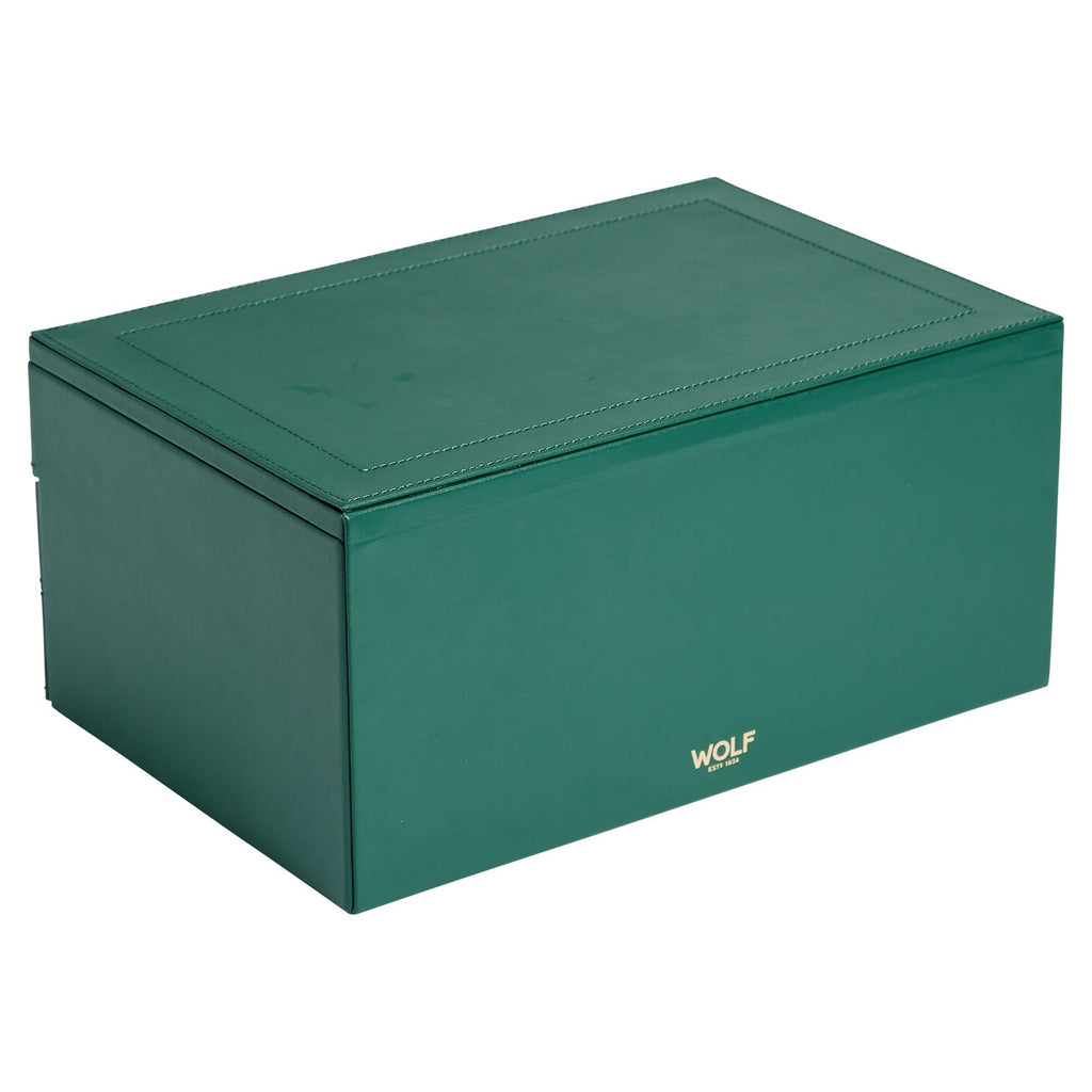 Wolf Sophia Jewellery Box Forrest Green