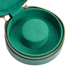 Load image into Gallery viewer, Wolf Sophia Mini Round Zip Case Forest Green