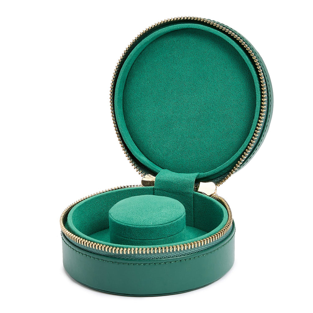 Wolf Sophia Mini Round Zip Case Forest Green