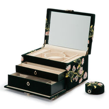 Load image into Gallery viewer, Wolf Zoe Medium Jewellery Box Forest Green