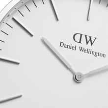 Load image into Gallery viewer, Daniel Wellington Classic 40 St Mawes Silver &amp; White Watch