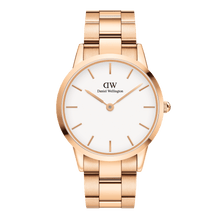 Load image into Gallery viewer, Daniel Wellington Iconic Link 36 Rose Gold &amp; White Watch