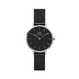 Daniel Wellington Petite 32 Ashfield Silver & Black Watch