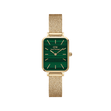 Load image into Gallery viewer, Daniel Wellington Quadro 20X26 Pressed Evergold Gold &amp; Green Watch