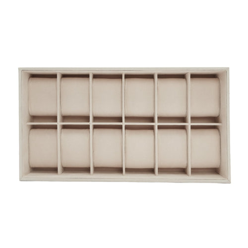 Wolf Vault 12Pc Watch Tray Insert Beige (V) | The Jewellery Boutique Australia