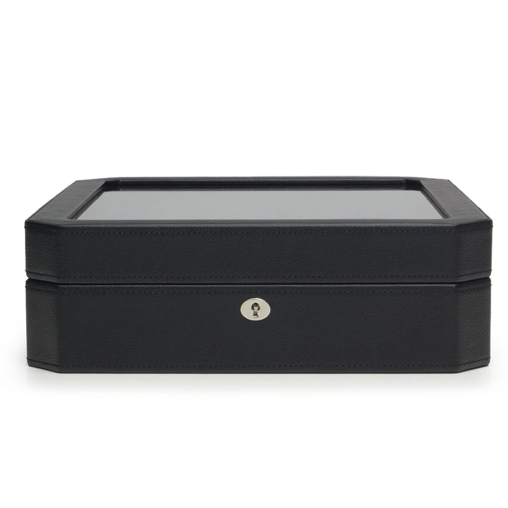 Wolf Windsor 15 Piece Watch Box Black (V) | The Jewellery Boutique Australia
