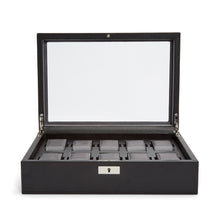 Load image into Gallery viewer, Wolf Viceroy 10 Pc Watch Box Black