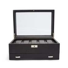 Load image into Gallery viewer, Wolf Viceroy 10 Pc Watch Box W/ Drawer Blk(V) | The Jewellery Boutique Australia