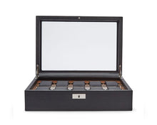 Load image into Gallery viewer, Wolf Roadster 10 Pc Watch Box Black