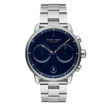 Load image into Gallery viewer, Nordgreen Pioneer 42mm Silver Navy Watch