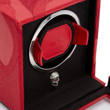 Load image into Gallery viewer, Wolf Memento Mori Cub Watch Winder Red