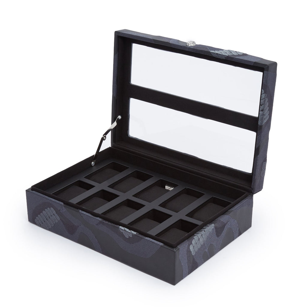 Wolf Memento Mori 10Pc Watch Box Black (V) | The Jewellery Boutique Australia