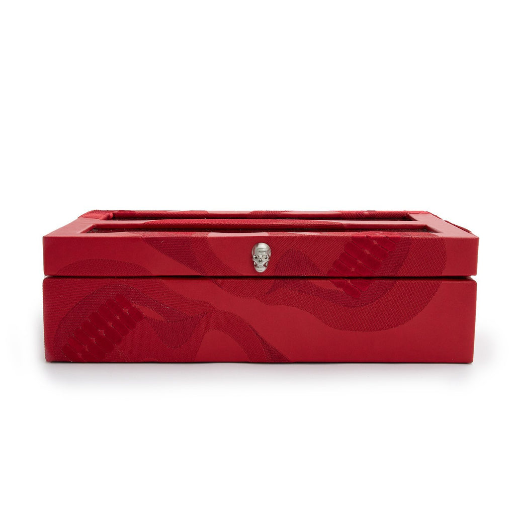 Wolf Memento Mori 10Pc Watch Box Red (V) | The Jewellery Boutique Australia