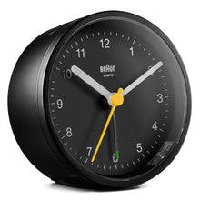 Load image into Gallery viewer, Braun Classic Analogue Alarm Clock Black