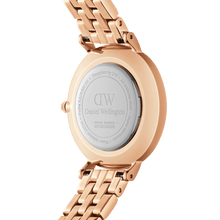 Load image into Gallery viewer, Daniel Wellington Petite Lumine 28 5-Link Rose Gold &amp; Mother of Pearl White Watch