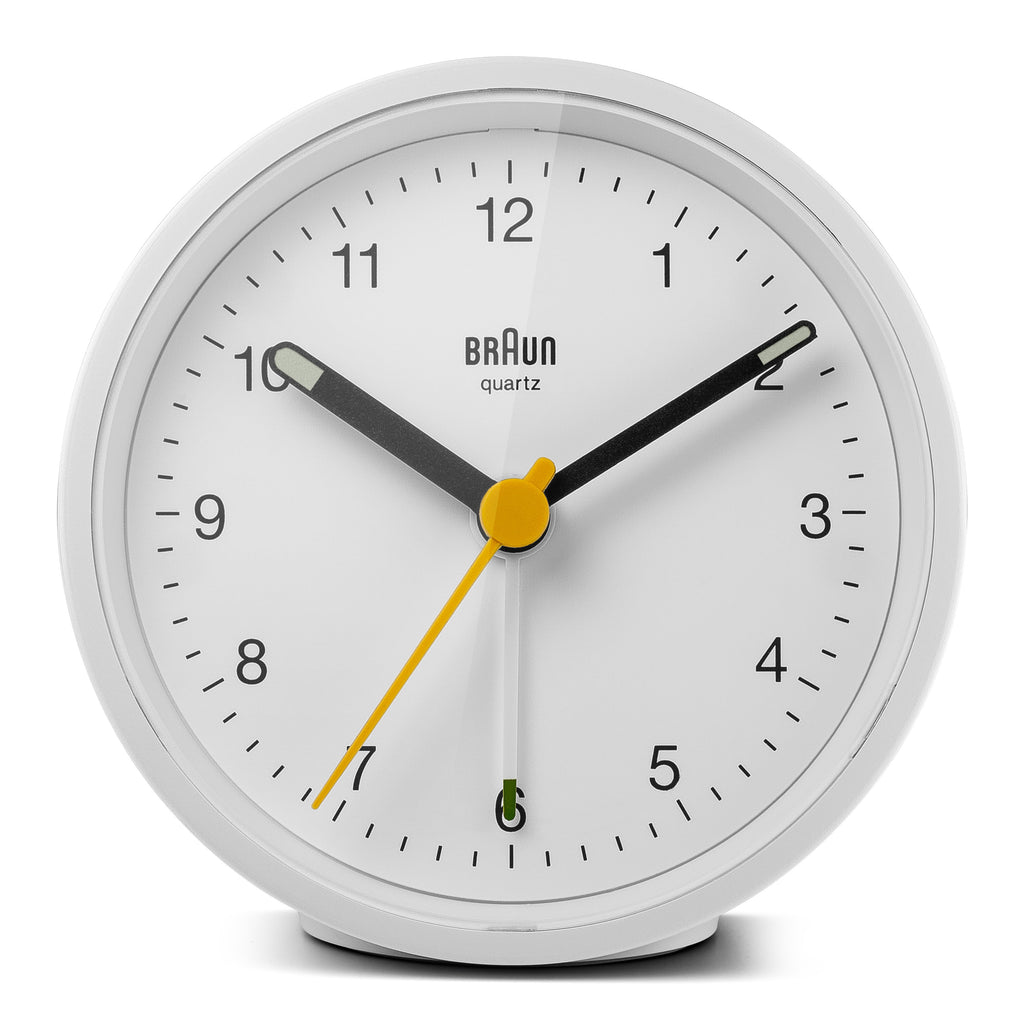 Braun Classic Analogue Alarm Clock White