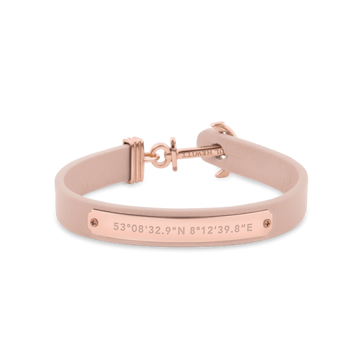 Paul Hewitt Signum Female Coordinates Rose Gold / Nude Bracelet - M