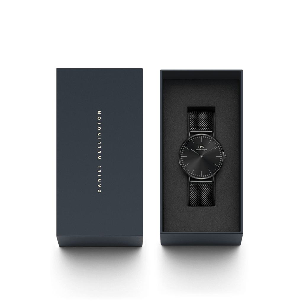 Daniel Wellington Classic 40 Ashfield Black Onyx Watch