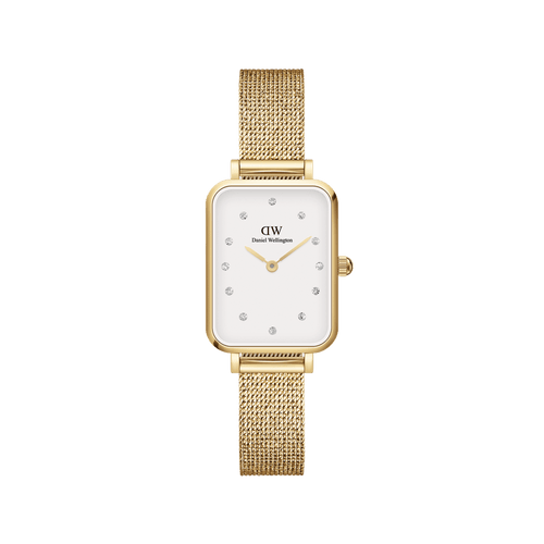 Daniel Wellington Quadro 20X26 Pressed Evergold Lumine Gold & White Watch