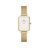 Daniel Wellington Quadro 20X26 Pressed Evergold Lumine Gold & White Watch