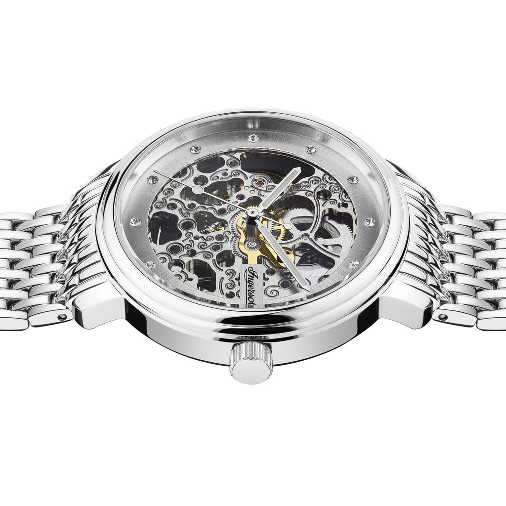 Ingersoll Crown Automatic Silver Watch