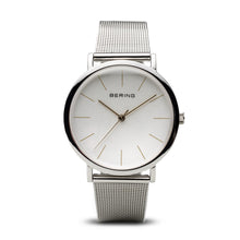 Load image into Gallery viewer, Bering Classic Polished Silver 36mm Mesh Watch