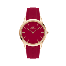 Load image into Gallery viewer, Daniel Wellington Iconic Motion Ruby 40 Rose Gold Red Watch