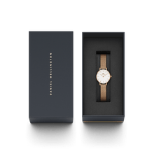 Load image into Gallery viewer, Daniel Wellington Petite 24 Pressed Melrose Rose Gold &amp; White Watch