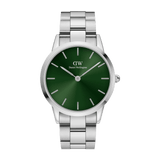 Daniel Wellington Iconic Link Emerald 40 Silver & Green Watch