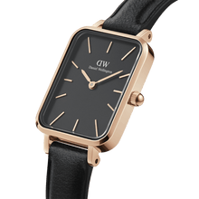 Load image into Gallery viewer, Daniel Wellington Quadro 20X26 Pressed Sheffield Rose Gold &amp; Black Watch