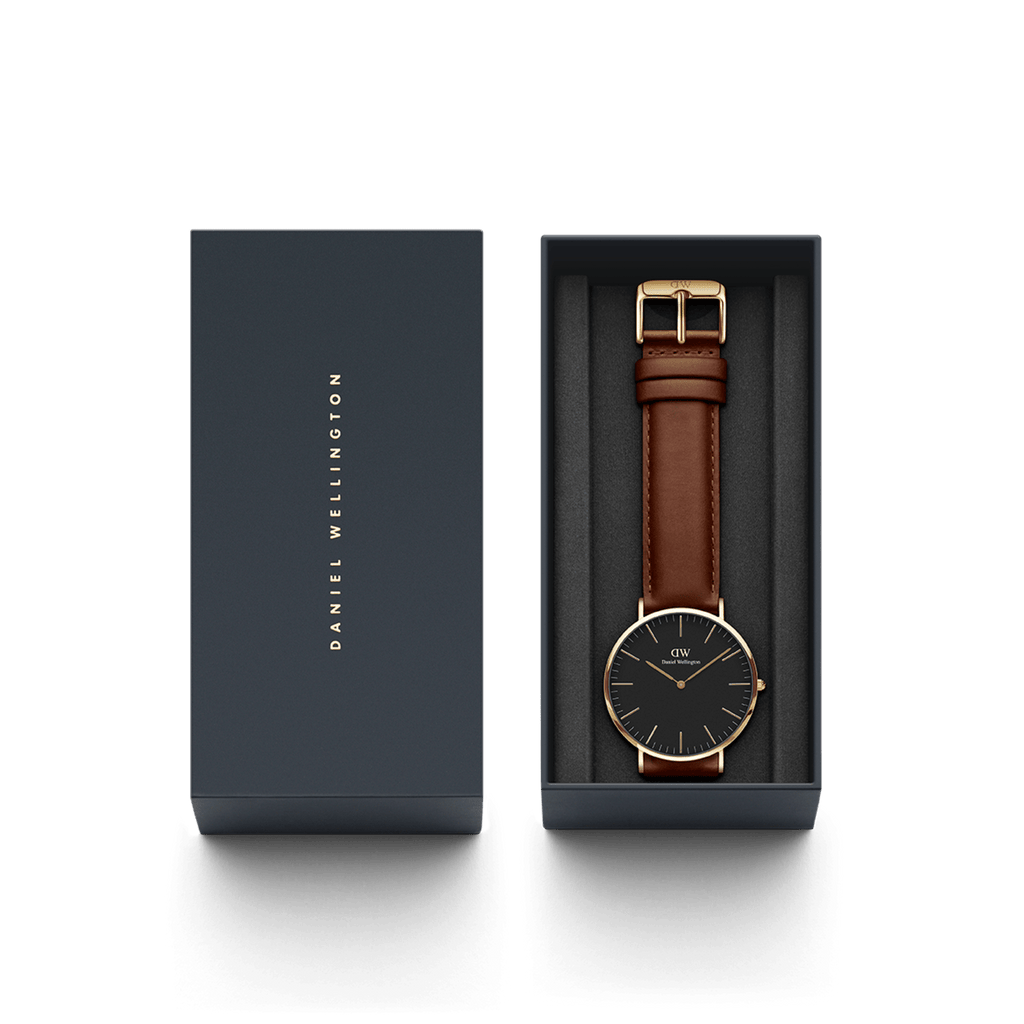 Daniel Wellington Classic 40 St Mawes Gold & White Watch