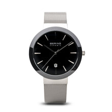 Load image into Gallery viewer, Bering Ceramic Polished Silver Black Watch