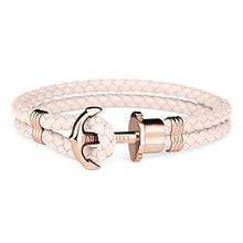 Load image into Gallery viewer, Paul Hewitt Phrep Leather Rose Gold / Pink Rose Bracelet - XS