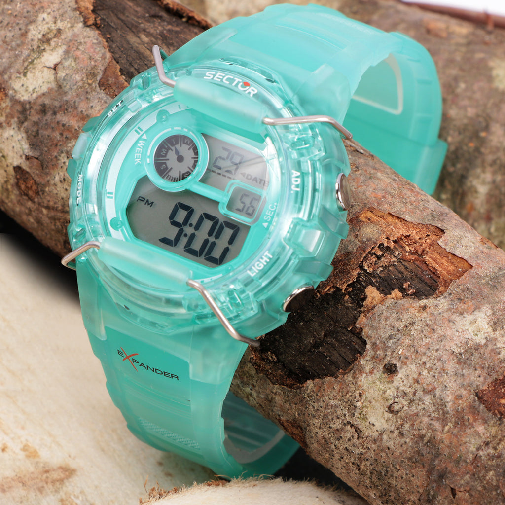 Sector EX-05 Light Blue Digital Watch