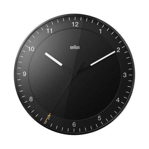 Braun Classic Analogue Wall Clock 30cm Black