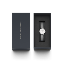 Load image into Gallery viewer, Daniel Wellington Petite 24 Pressed Sterling Silver &amp; White Watch