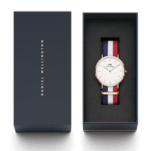 Load image into Gallery viewer, Daniel Wellington Classic 40 Cambridge Rose Gold &amp; White Watch